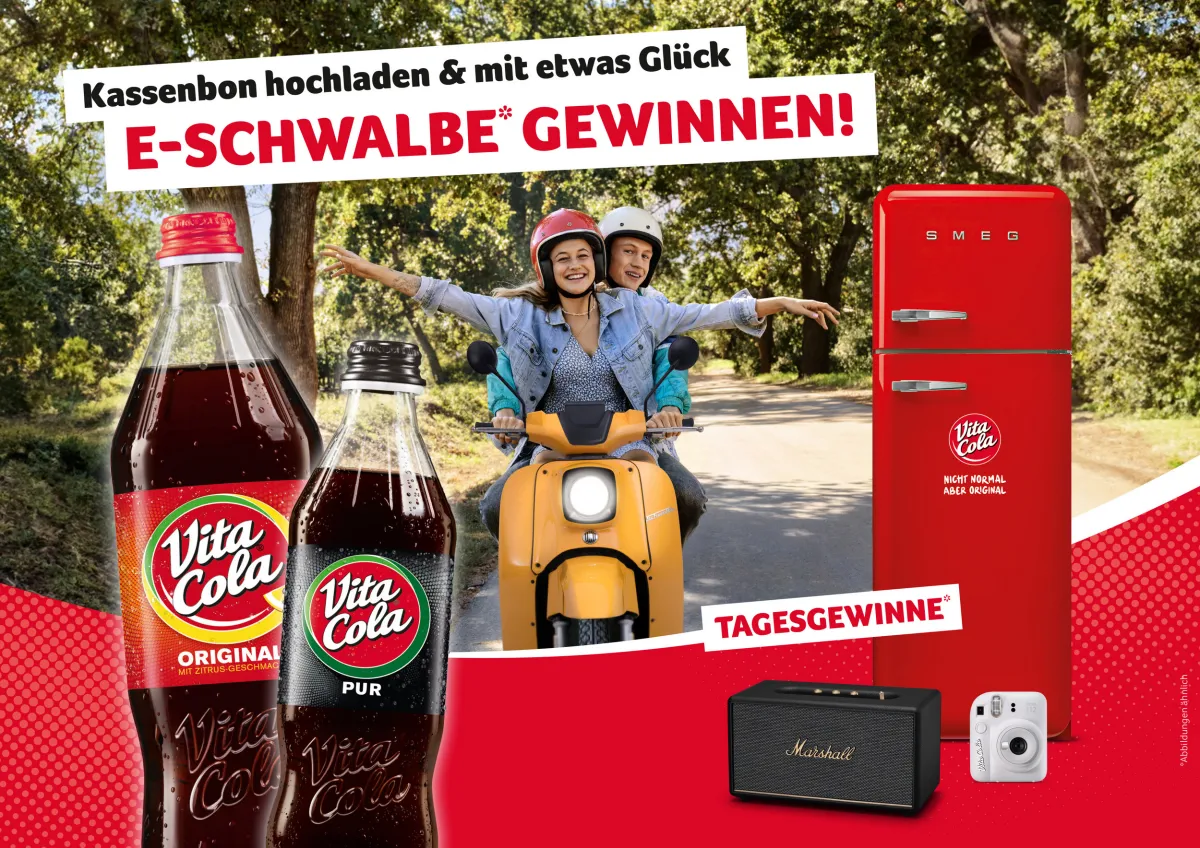Vita Cola belohnt den Kauf von Glasgebinden (© Vita Cola  )