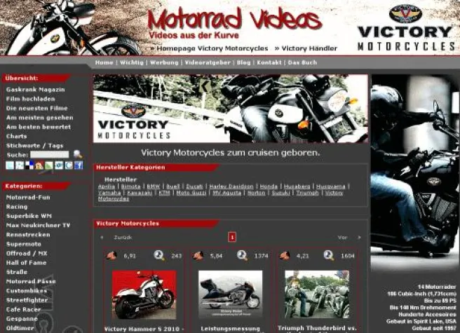 Victory Motorcycles neuer Partner von Gaskrank TV Bild: Victory Motorcycles neuer Partner von Gaskrank TV