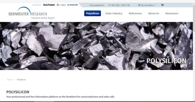 Bild: Neue Polysilizium-Informationsplattform im Netz