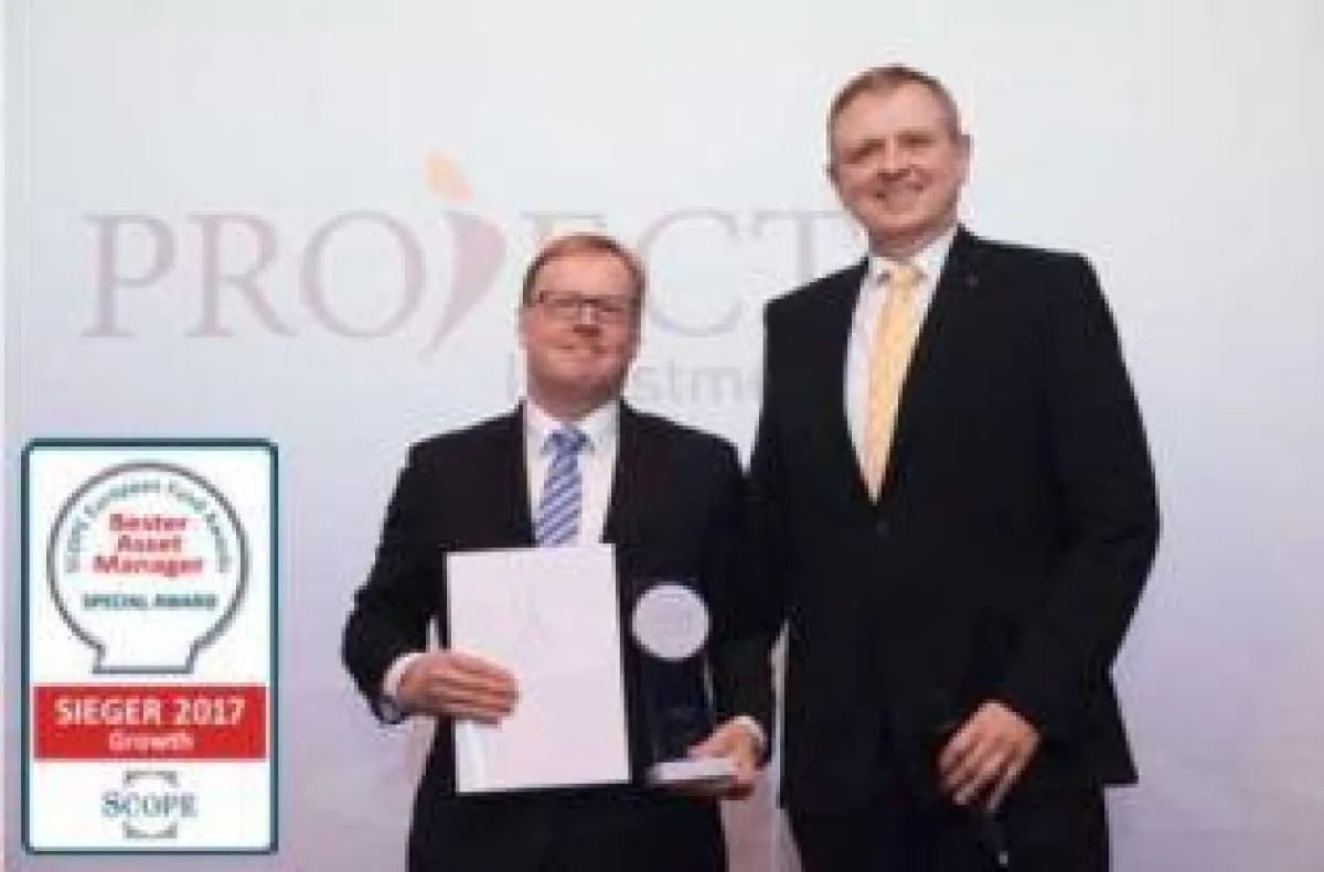 PROJECT Investment Gruppe mit Scope Award ausgezeichnet