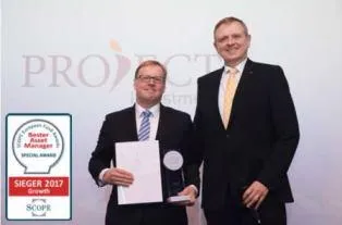 Bild: PROJECT Investment Gruppe mit Scope Award ausgezeichnet