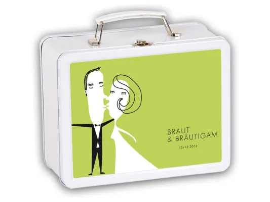 „Ja, ich will!“ Der personalisierbare Hochzeitskoffer Ein Geschenk so einzigartig wie das Brautpaar Bild: „Ja, ich will!“ Der personalisierbare Hochzeitskoffer Ein Geschenk so einzigartig wie das Brautpaar