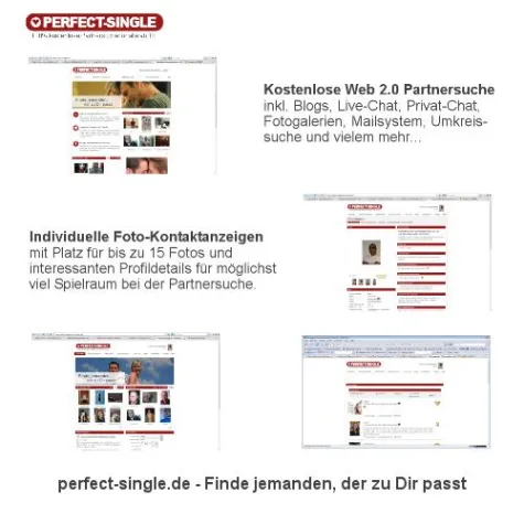Bild: Kostenlose Partnersuche im Web 2.0
