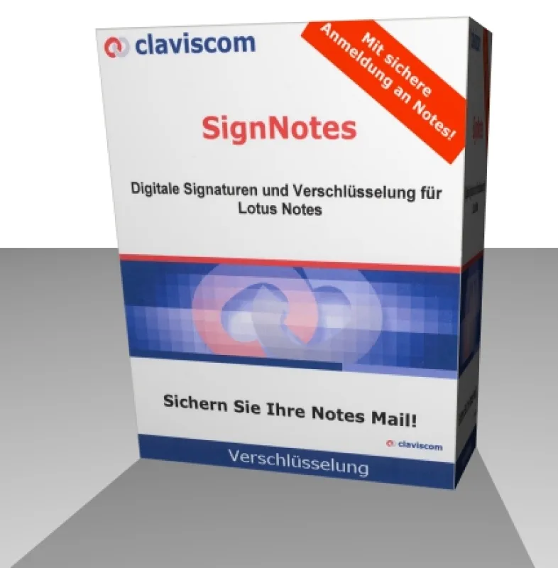 claviscom SignNotes Sicherheit für Lotus Notes