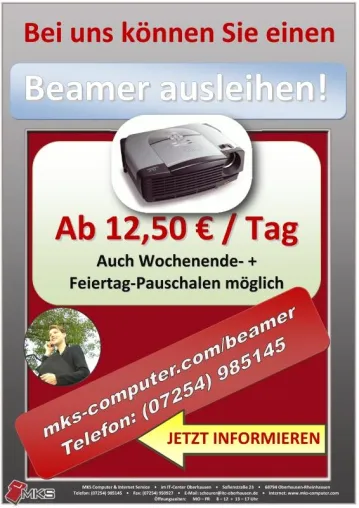 Dauerhaft niedrige Preise beim Beamer-Verleih Bild: Dauerhaft niedrige Preise beim Beamer-Verleih