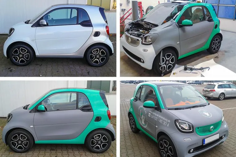 Aus Smart mach Art - Autofolierung mit Werbeeffekt Bild: Aus Smart mach Art - Autofolierung mit Werbeeffekt