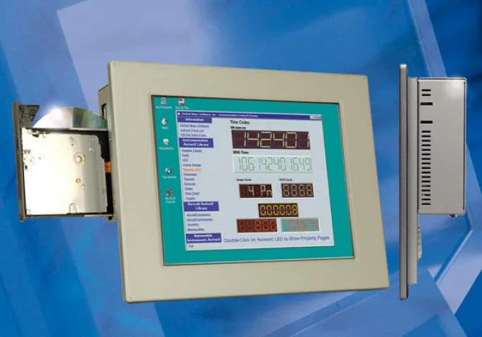 Bild: Lüfterloser Panel-PC mit Atom Prozessor