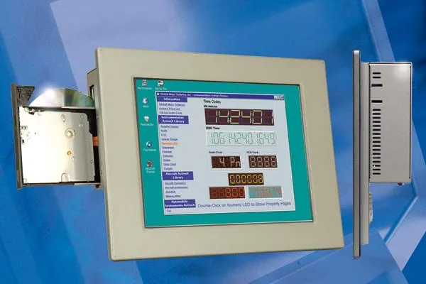 Bild: Lüfterloser Panel-PC mit Atom Prozessor
