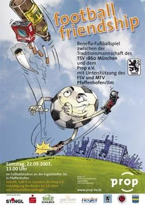 football friendship: TSV 1860 München gegen Sozialtherapie Bild: football friendship: TSV 1860 München gegen Sozialtherapie