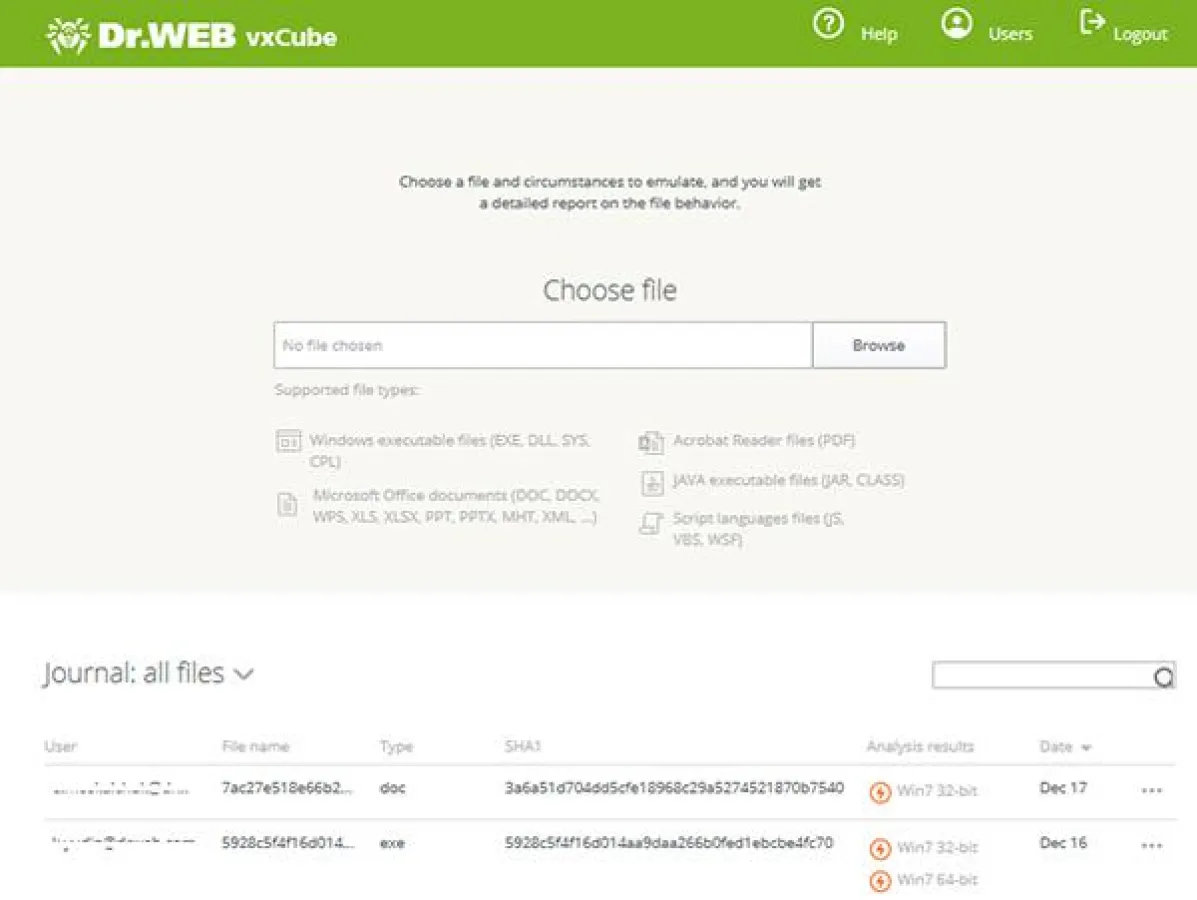 Dr.Web vxCube – Blitzanalyse On Demand
