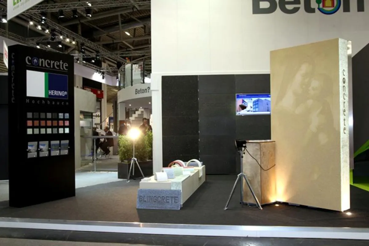 Hochwertige Betonfassaden präsentierte Hering auf der BAU 2013 (Foto: Boris Trenkel)