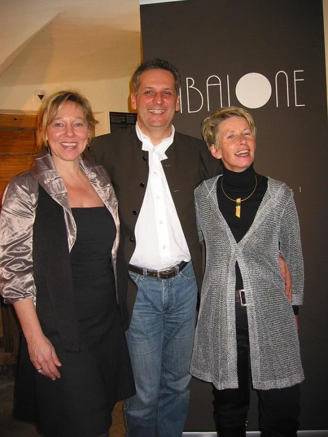 v.l.: Helga & Kurt Kohlbacher mit Gastgeberin Monika Martin