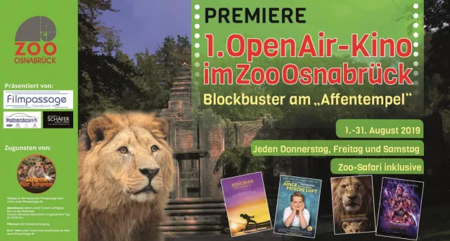 Bild: Vorhang auf: 1. Open Air-Kino im Zoo Osnabrück