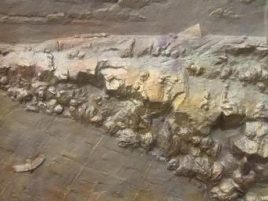 Bild: Stefan Möckels "Landschaftsbilder - Menschenbilder" in der Leipziger Skulpturengalerie Kontrapost