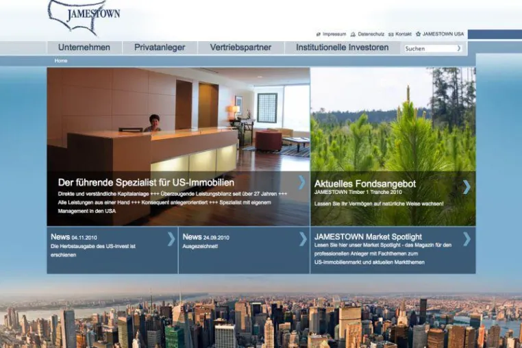 Bild: Erfolgreicher Relaunch von Jamestown