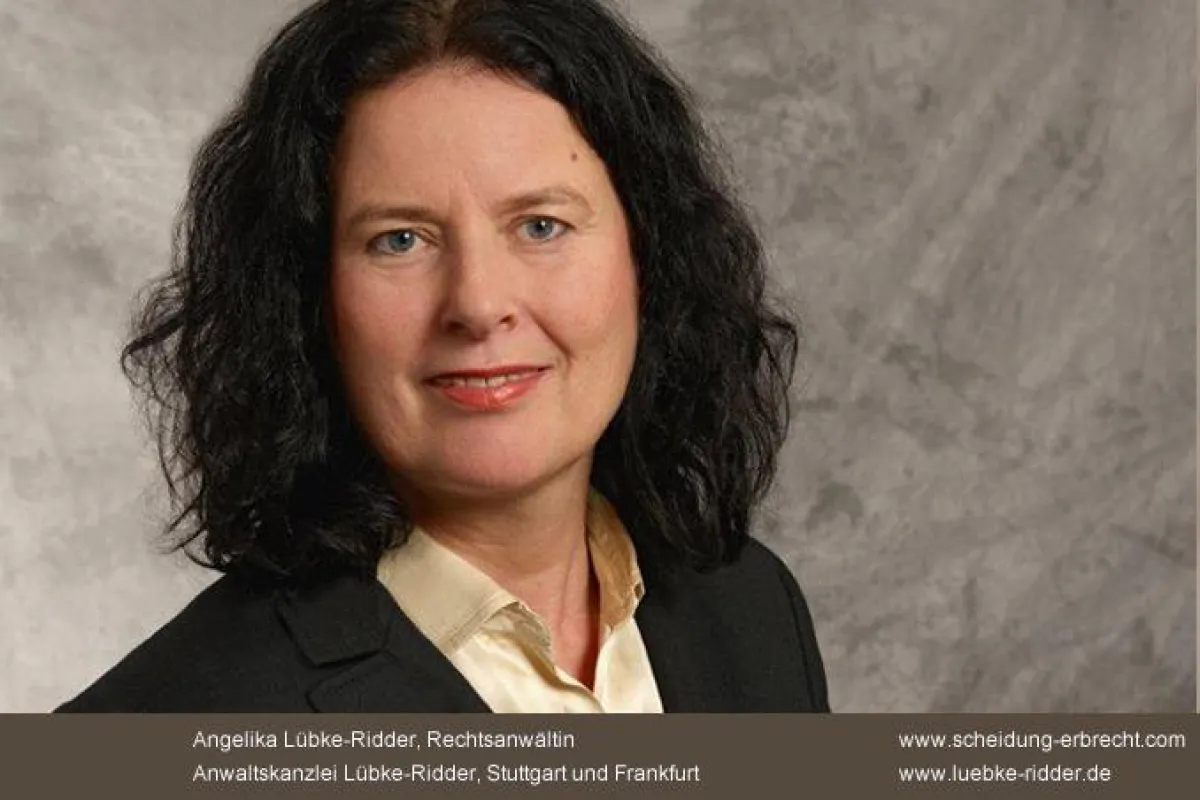 Angelika Lübke-Ridder, Rechtsanwalt für Ehescheidung und Familienrecht in Stuttgart und Frankfurt