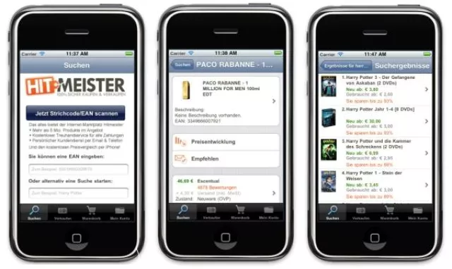 Bild: Hitmeister iPhone App: Sparen per Barcode-Scan