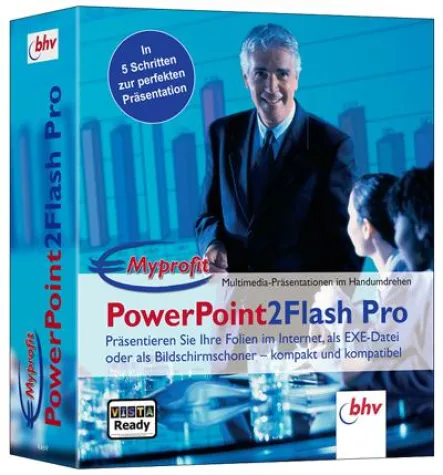 Bild: Mit Myprofit PowerPoint2Flash spielend leicht Videos und Multimedia-Präsentationen erstellen