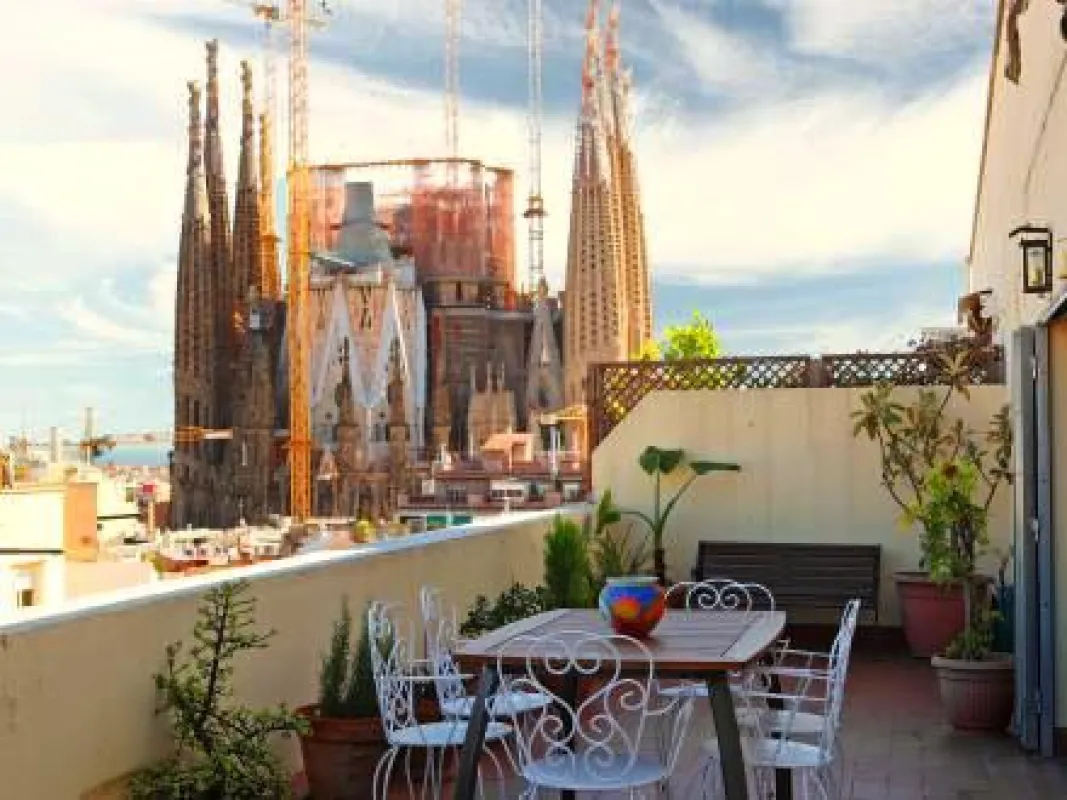 Ferienwohnung in Barcelona mit Ausblick