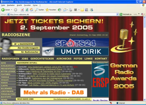 RADIOSZENE und radioforen.de erstmals über 1 Mio. Pageimpressions Bild: RADIOSZENE und radioforen.de erstmals über 1 Mio. Pageimpressions