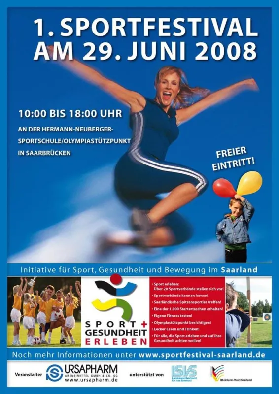 1. Sportfestival an der Hermann- Neuberger- Sportschule/ Olympiastützpunkt in Saarbrücken