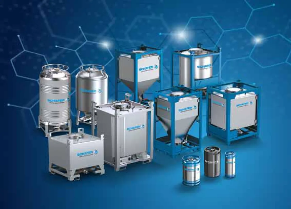 Edelstahl-IBCs von Schäfer Container Systems  (c) SCHÄFER Werke GmbH