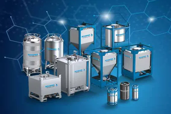 SCHÄFER Container Systems zeigt mit SCHÄFER Cube erstmalig neue IBC-Lösung auf Achema Bild: SCHÄFER Container Systems zeigt mit SCHÄFER Cube erstmalig neue IBC-Lösung auf Achema