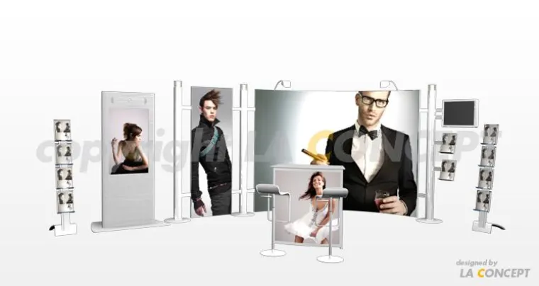 Bild: Messestandkomponenten für die Biotechnica 2010