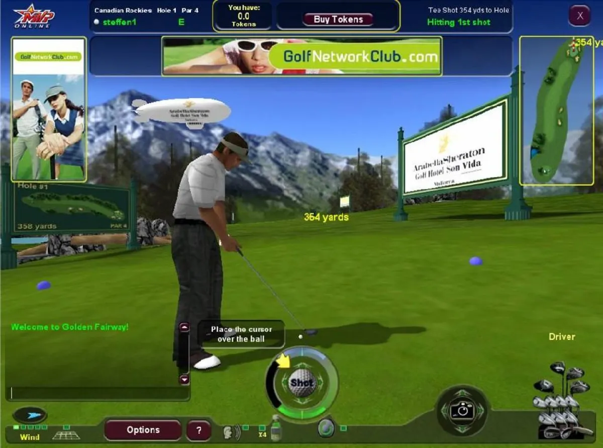 screen shot www.golfleader.com