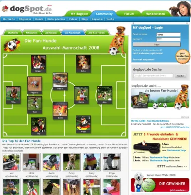 Bild: Fan-Hunde aus ganz Deutschland unterstützen unsere Nationalelf