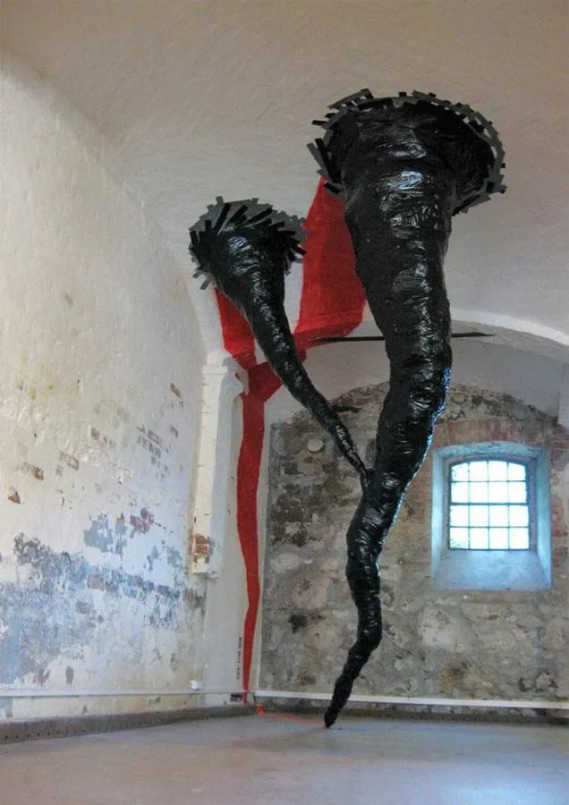 3D Tape Art Skulptur