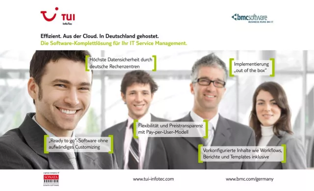 Bild: TUI InfoTec startet in Deutschland gehostete SaaS-Lösung der ITSM-Suite Remedy von BMC Software