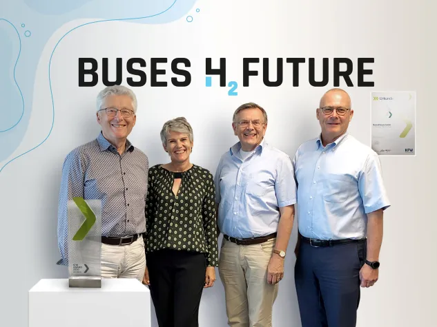 Bild: Buses4future wird als Landessieger  KfW Award Gründen 2020 ausgezeichnet