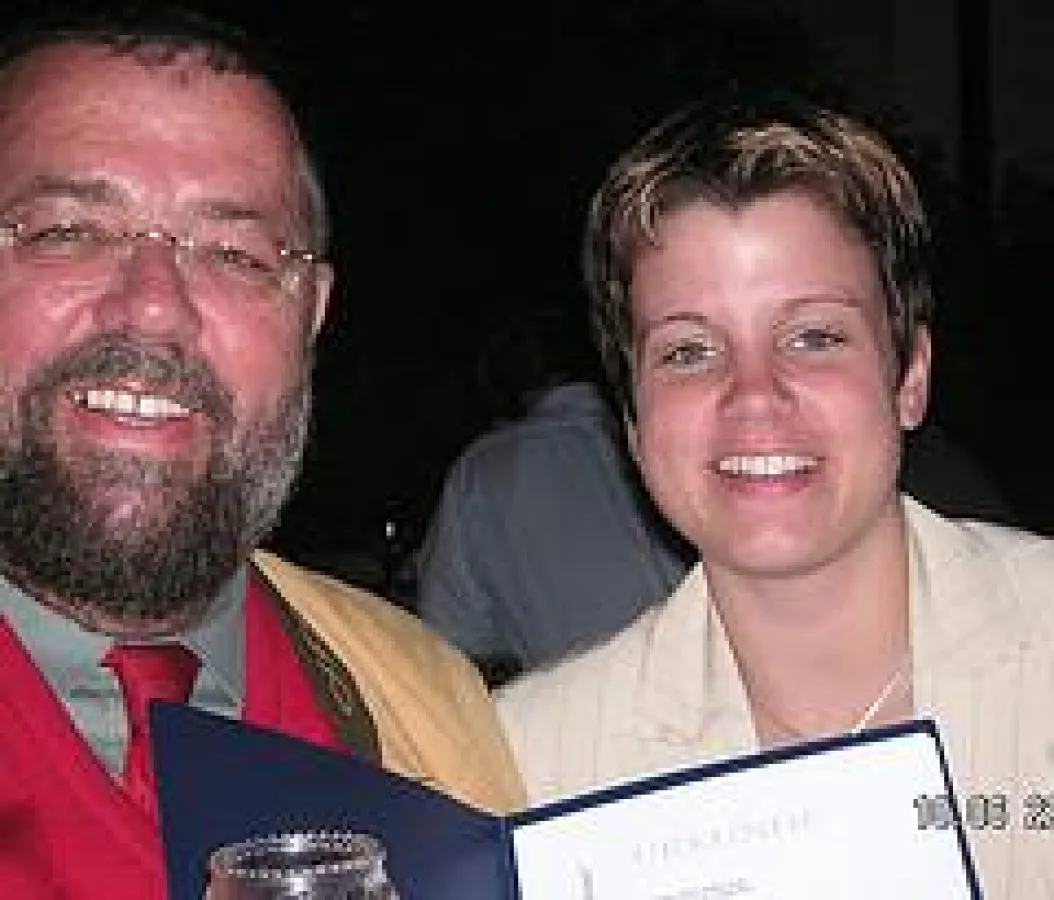 Die cognitus-Gewinner Hanns-Georg von Wolff (1. Sieger) und Iris Haag (2. Siegerin)