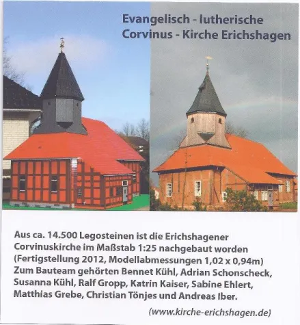 Bild: Kirche aus LEGO in Delmenhorst