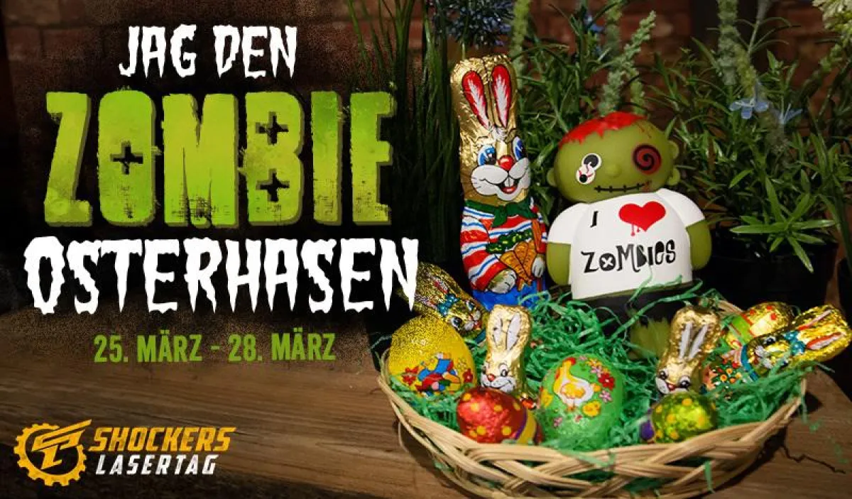 Zombie Hasenjagd im Shockers Lasertag an Ostern