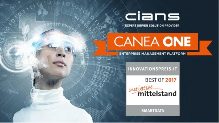 CANEA ONE mit Prädikat „BEST OF 2017“ der Initiative Mittelstand ausgezeichnet Bild: CANEA ONE mit Prädikat „BEST OF 2017“ der Initiative Mittelstand ausgezeichnet