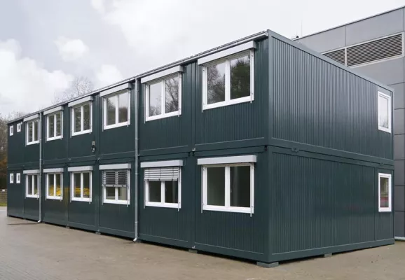 Bild: Hochwertiges Mietgebäude für den Versorgungsbetrieb Stadtwerke Neuburg von Heinkel Modulbau geliefert