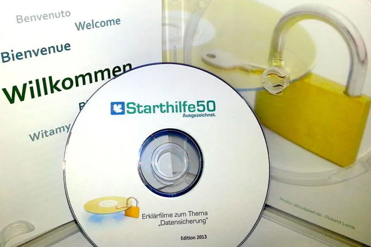 Bild: Neue Starthilfe50-DVD erklärt die Datensicherung am PC