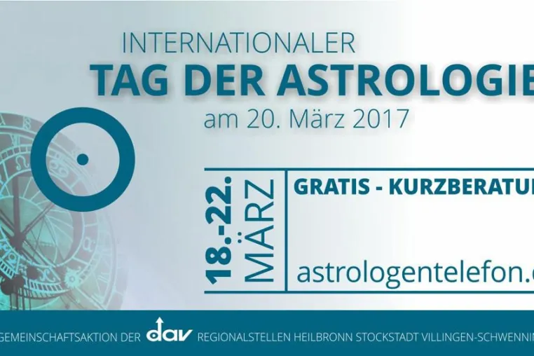Gratisberatungen zum Tag der Astrologie 2017 Bild: Gratisberatungen zum Tag der Astrologie 2017
