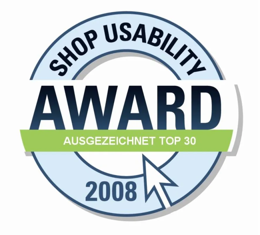 Shop Usability Award 2008 TOP 30