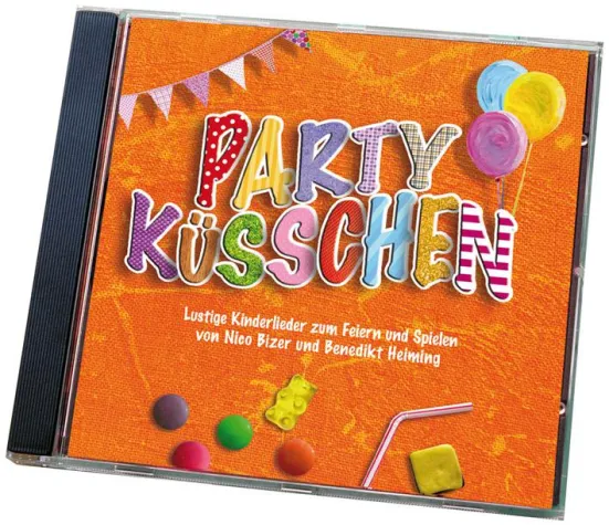 Partyküsschen - lustige Kinderlieder zum Feiern und Spielen. Bild: Partyküsschen - lustige Kinderlieder zum Feiern und Spielen.