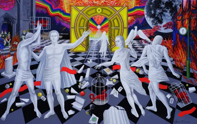 "Spiele der Götter" mit Agnia Lauren im Kunstforum der GEDOK Hamburg Bild: "Spiele der Götter" mit Agnia Lauren im Kunstforum der GEDOK Hamburg