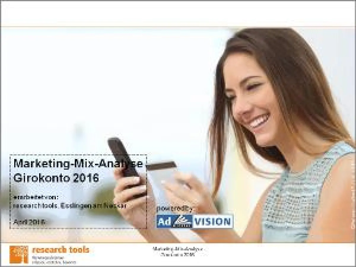 Marketing-Mix-Analyse Girokonto 2016