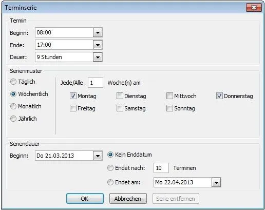 Bild: Wie plane ich wiederkehrende Termine in Outlook?