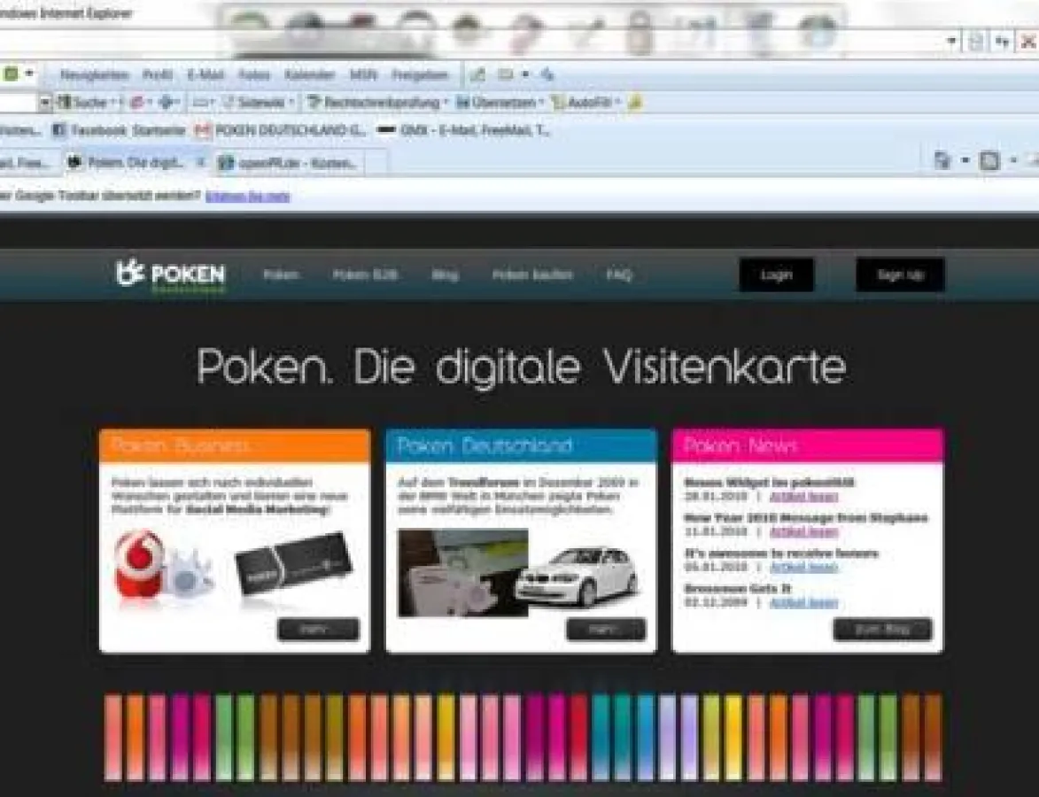 Die Poken Deutschland GmbH präsentiert einen eigenen Internet-Auftritt für die deutsche Poken-Community.
