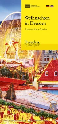Bild: Orientierung im weihnachtlichen Getümmel - Broschüre „Weihnachten in Dresden“ und der Striezelmarktplan 2019