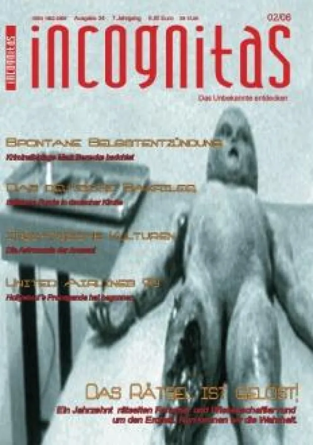 Das Cover der Ausgabe 34 mit dem deutschen Sakrileg als von vielen Themen.