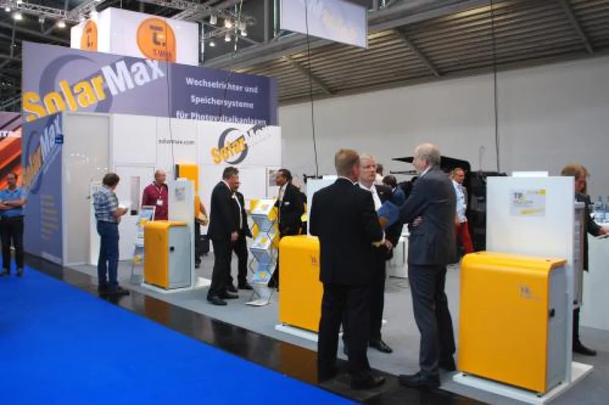 Immer gut besucht: Der Messestand der SolarMax-Gruppe auf der Intersolar Europe.