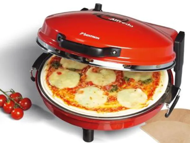 Pizzagerät mit Steinplatte Bild: Pizzagerät mit Steinplatte